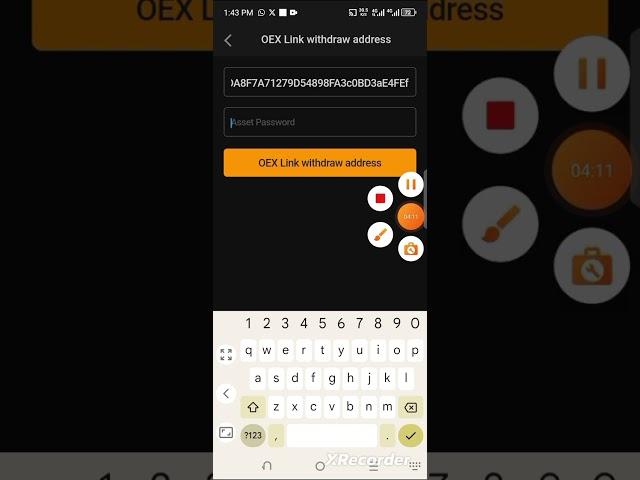 HOW TO LINK YOUR OEX WITHDRAW ADDRESS TO SATOSHI APP FOR OEX WITHDRAWAL.