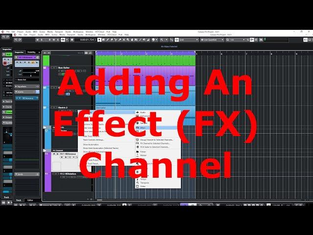 Adding an Effect (FX) Track in Cubase