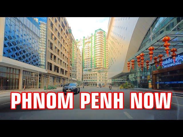 [4K] Wow Phnom Penh City Now 2024 Video 4K Skyscrapers, High Rise Building & Skyline #phnompenh #4K