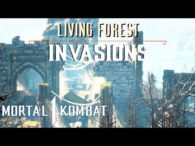 Mortal Kombat 1 - Living Forest Full Walkthrough (Invasions Mode)