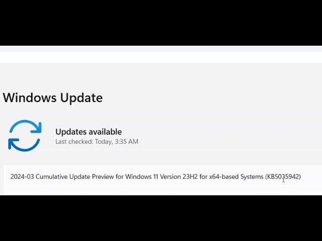 Fix Update KB5035942 Not Installing On Windows 11 (Version 23H2/22H2)
