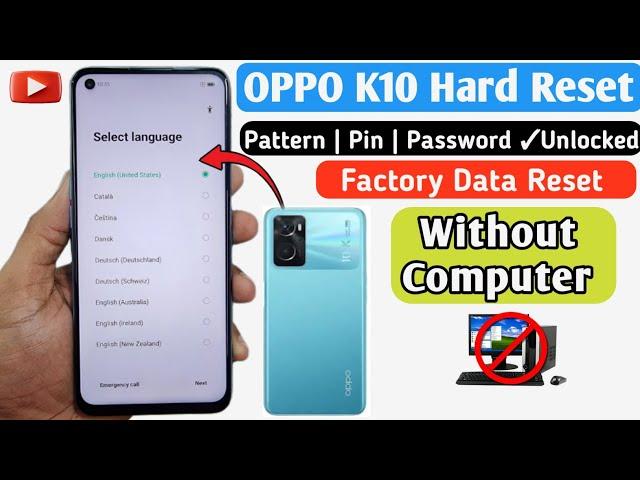 How To Hard Reset Oppo K10 | Without PC