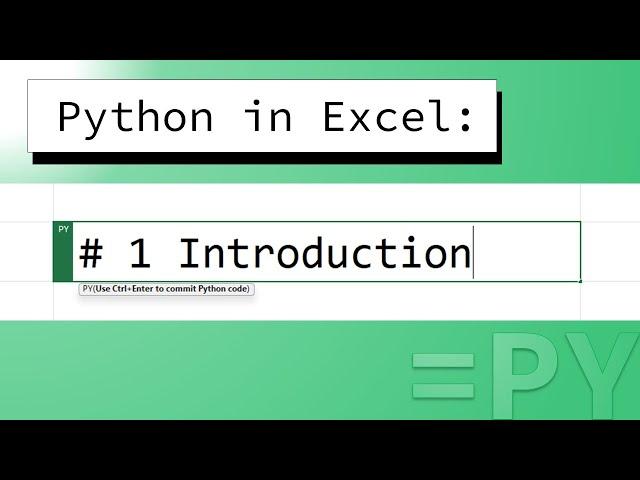 Python in Excel! Part 1 - Introduction