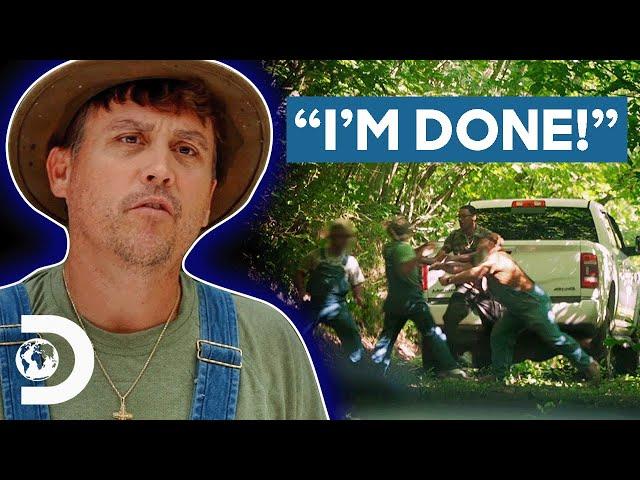 Mike Gets Into A Fist Fight With A Rival Moonshine Boss | Moonshiners