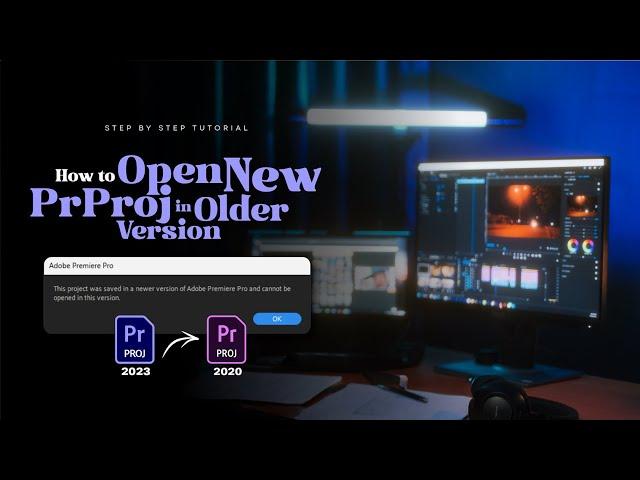 How to Open New Premiere Pro project in Older Version | 2023 Step-by-Step Tutoral