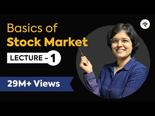 Basics of Stock Market For Beginners  Lecture 1 By CA Rachana Phadke Ranade