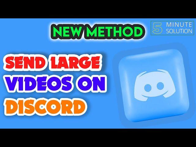 How to send large videos on discord 2024 [EASY]