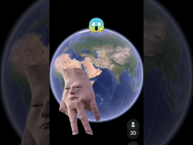 Hand with Face️on Google Earth #shorts #googlemaps #googleearth #armkien