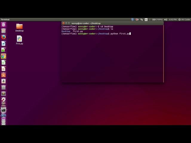 How to run python program using terminal.