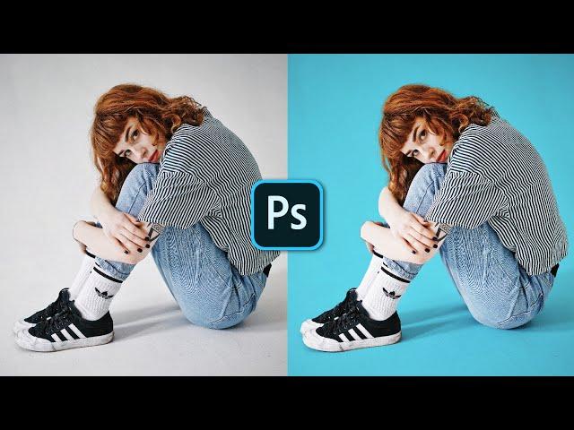 How to Change Background Color in Photoshop - 1 Minute Tutorial