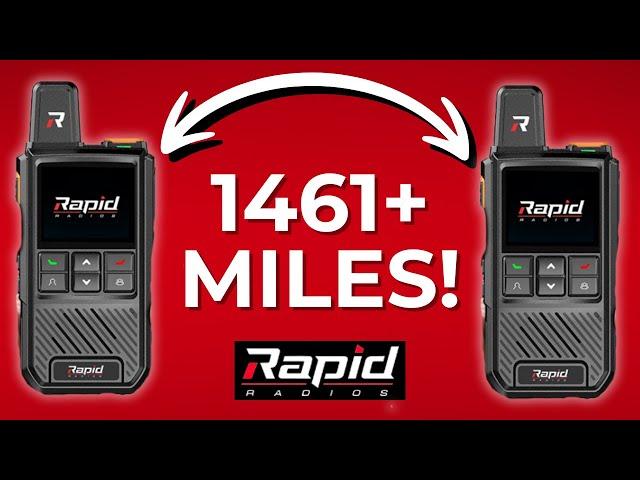 RAPID RADIOS Push-To-Talk Nationwide Walkie Talkies: Field Test Demo