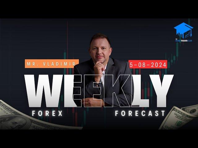 Forex Weekly Forecast - EURUSD, EURGBP, GBPJPY, GOLD (XAUUSD) - 5 August 2024 - By Vladimir Ribakov