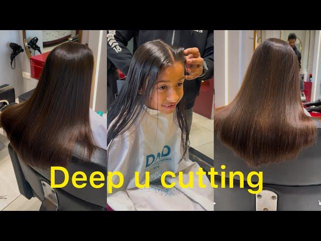 Deep u cut in just five minutes// become hair expert in five minutes // deep u cut