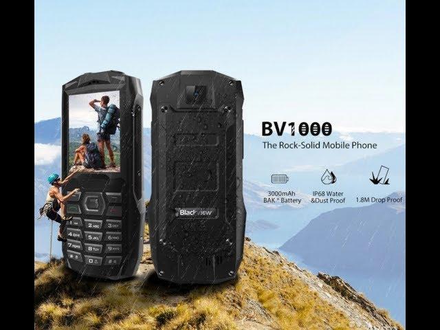 Blackview BV1000 - лучшая защищенная звонилка для бабушек и скалолазов с батареей  3000 mAh