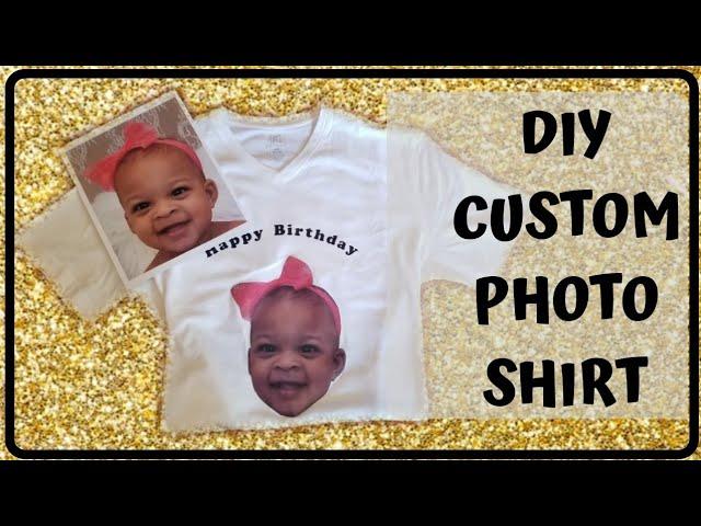 DIY Custom Photo Shirt | How to Put Any Picture on Shirt for Free Using Saran Wrap