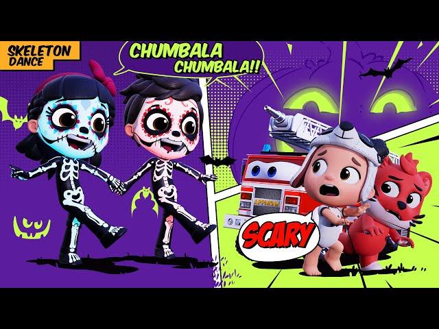 Chumbala Skeletons Dance! Happy Halloween!  - Nursery Rhymes & Kids Songs by #appMink Kids Song