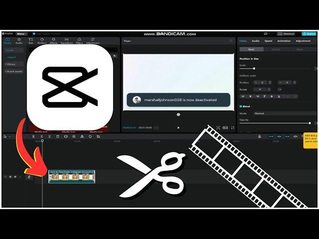 How To TRIM & CUT Video in CapCut PC I CapCut Editing Tutorial