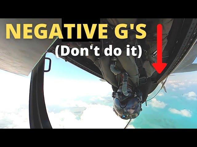 USAF Fighter Pilot on NEGATIVE-G's (Don't do it) and Flying Upside Down