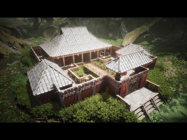 HOW TO BUILD A CHINESE HOUSE  [TIMELAPSE] - CONAN EXILES