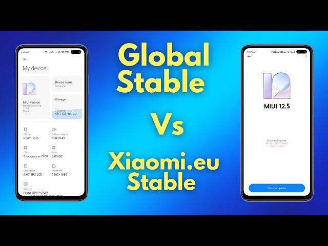 Global Stable ROM Vs Xiaomi.Eu ROM | MIUI 12.5.1 Stable ROM Speed Test on POCO X2