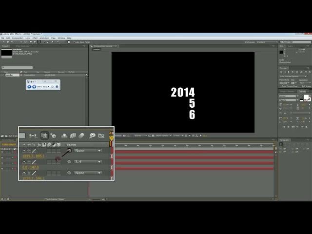 After Effects - Counting Numbers