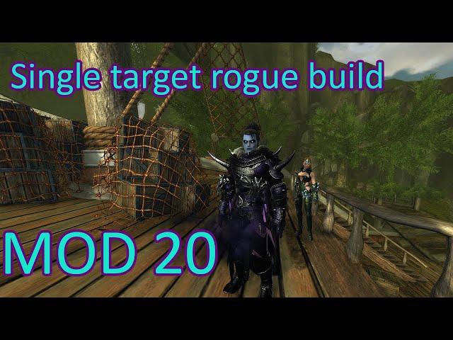 Neverwinter Rogue dps single target build mod 19-mod 20