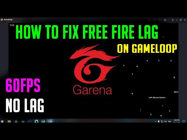 How To Fix Free Fire OB28 Lag On Gameloop 7.1 | 60FPS No lag!!!