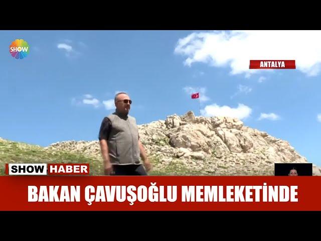 Bakan Çavuşoğlu memleketinde