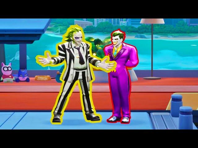 MultiVersus - Beetlejuice and The Joker Unique Interactions HD