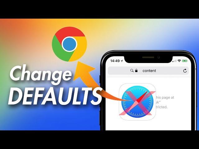 How to Change iPhone Default Browser - iOS 14