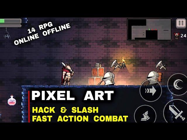 Top 13 Action RPG PIXEL ART Games | 2D RPG Graphic Action HACK and SLASH with FAST COMBAT RPG Games