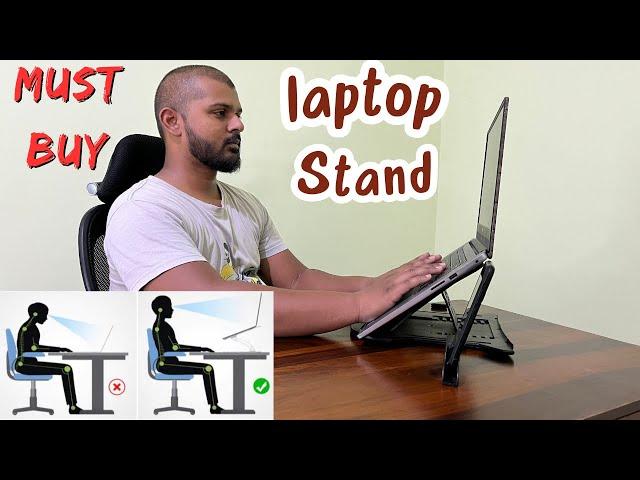 ‍ Laptop Stand Tamil | Must Buy | Neck Pain Relief | STRIFF Adjustable Laptop Tabletop