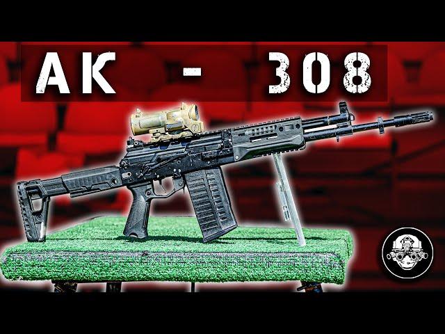 АК-308  - новый супермощный боевой Автомат Калашникова. Обзор и стрельба на полигоне. Армия 2022