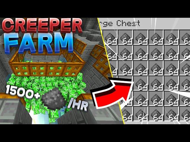 How to build Simple Creeper Farm in Minecraft 1.20+ | Java Edition