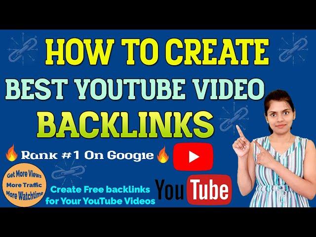 How to Create Best YouTube Videos Backlinks| Youtube Channel SEO Tips 2023 (Hindi)