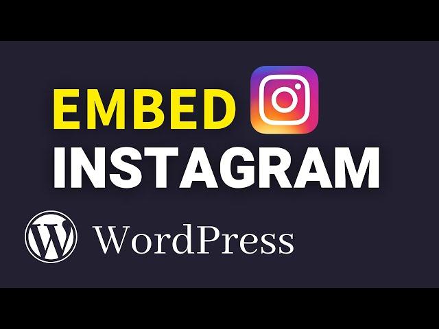 How to Embed an Instagram Post on WordPress