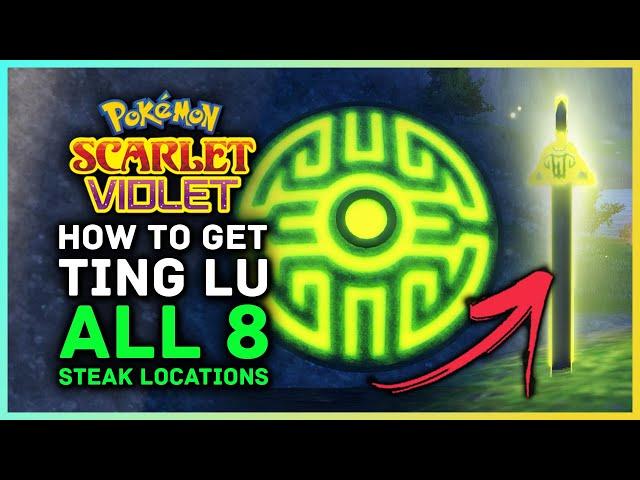 Pokemon Scarlet and Violet - How to Get Legendary Pokemon Ting Lu & All 8 Green Stake Locations