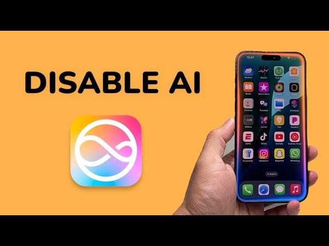 How To Disable Apple Intelligence on iPhone 15 Pro / 15 Pro Max