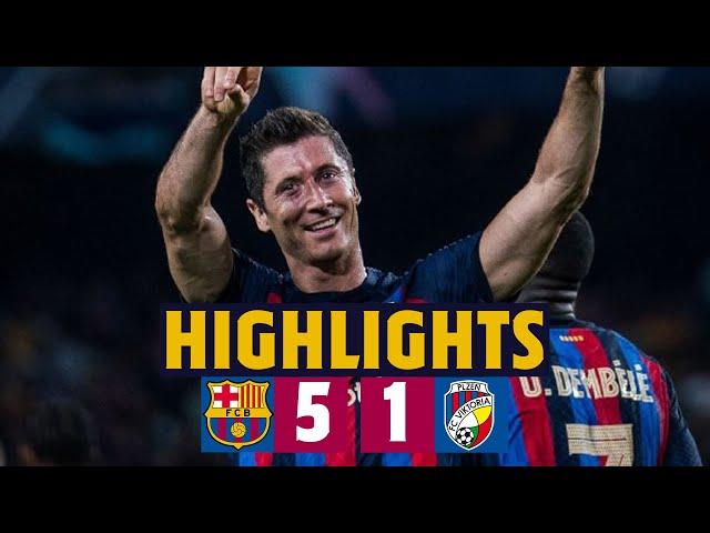  HIGHLIGHTS I BARÇA 5-1 VIKTORIA PLZEN I LEWANDOWSKI HAT-TRICK