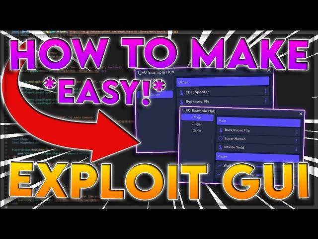 How To Make A Roblox Script GUI For Exploiting | EASIEST Tutorial | *WORKING 2023*