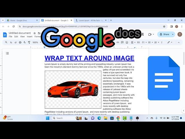 How to Wrap Text in Google Docs 2024