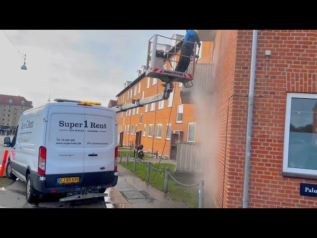 Rensning af sejl på altaner   Super1Rent (balcony cleaning)