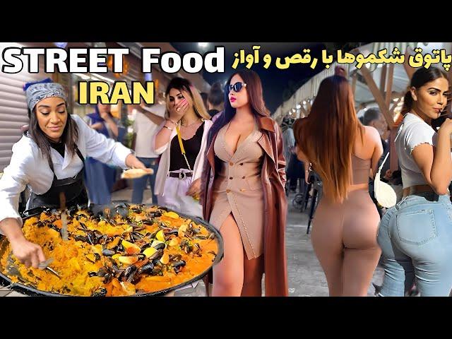 The Best Street Food in Iran Ahvaz with dancing & joy Persian Food | Kebab , food street