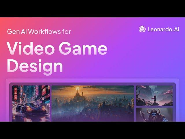 Gen AI Workflows for Video Games