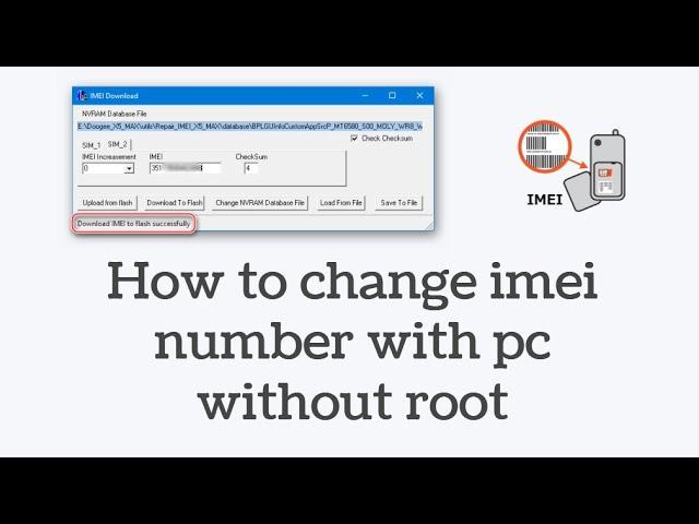 How to change imei number in Mediatek devices without root