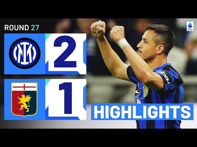 INTER-GENOA 2-1 | HIGHLIGHTS | Sanchez’s penalty enough for the Nerazzurri | Serie A 2023/24