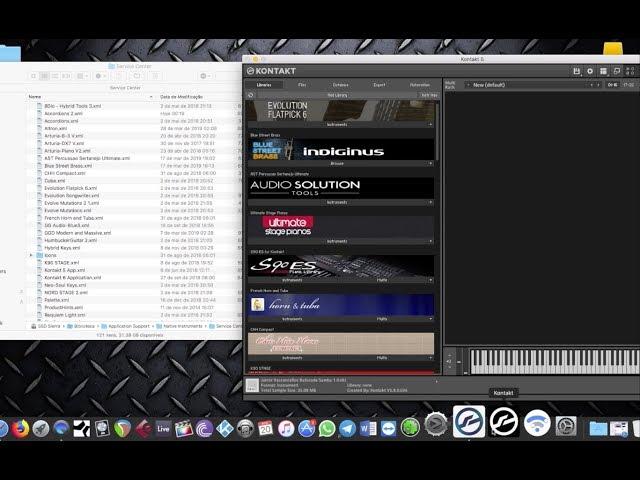 Solução para livrarias que não aparece no Kontakt 6 Mac