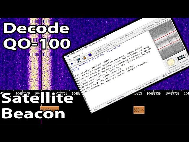 Decode QO-100's Mid-Beacon with Virtual Audio Cables and WebSDR