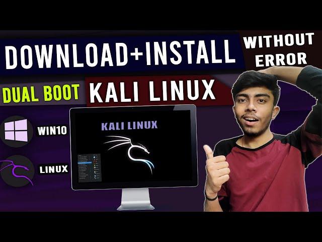 How to Install Kali Linux Without Error Dual-Boot With Windows10 Best Operating System For Slow PC!