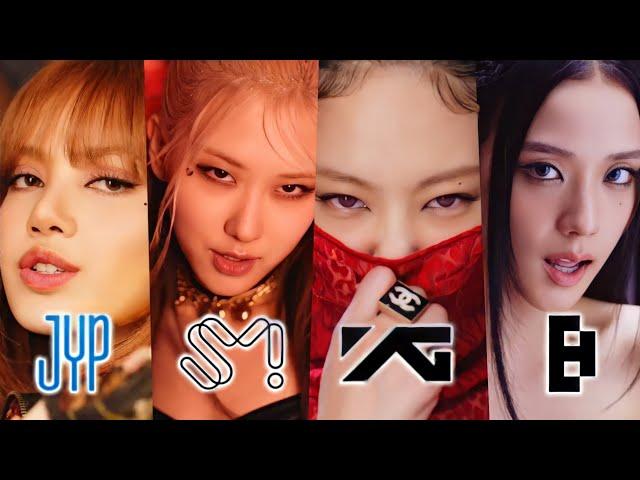 How would YG, SM, JYP & BIG HIT do 'PINK VENOM' Teaser? (@BLACKPINK)